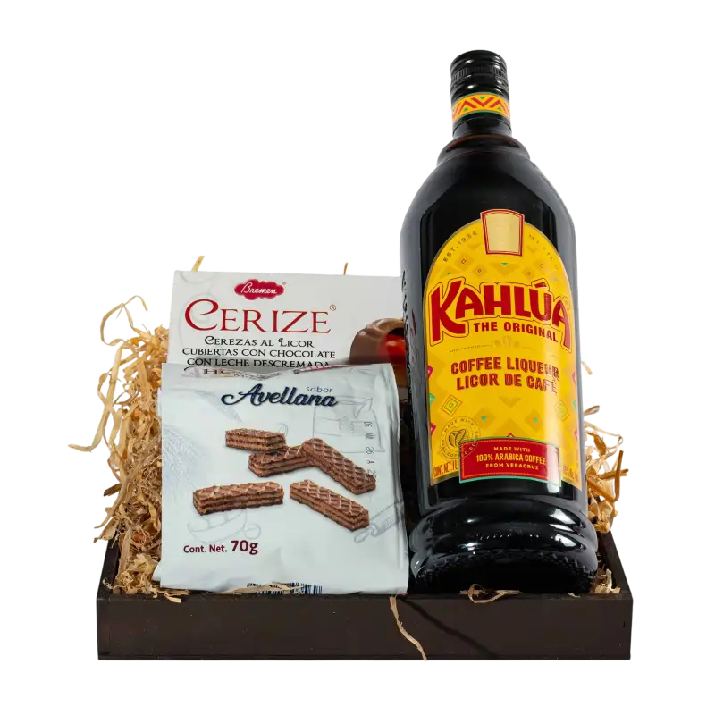 Arcón Navideño Económico para Regalar con Kahlua