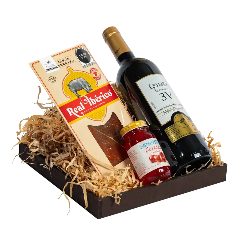 Arcón Económico Navideño con Vino - Imagen 3