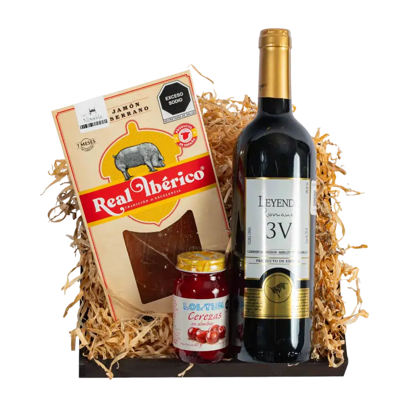 Arcón Económico Navideño con Vino - Imagen 2