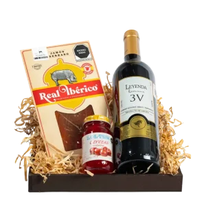 Arcón Económico Navideño con Vino